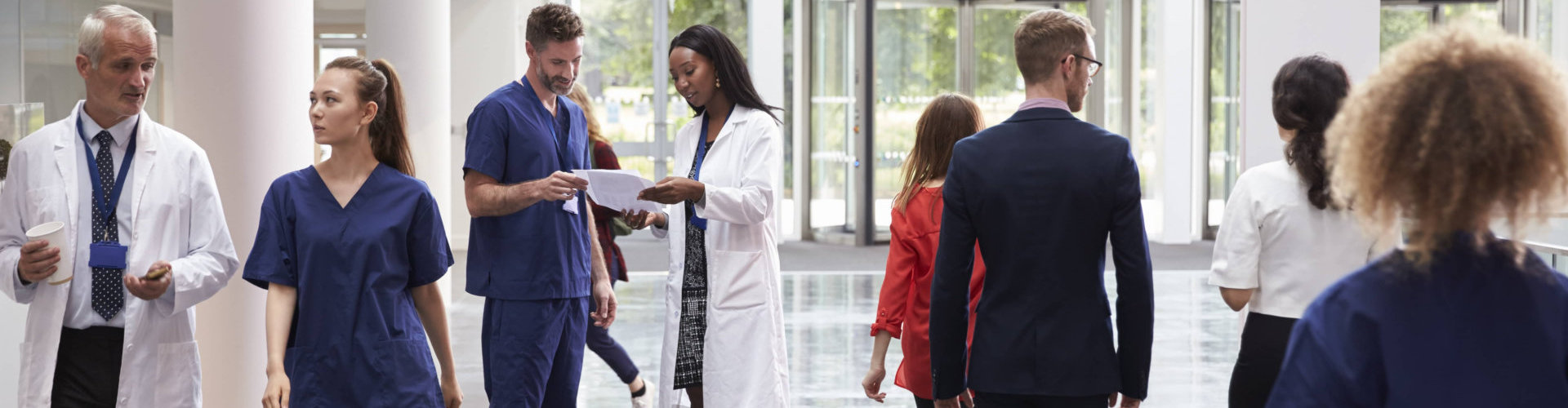 doctors walking